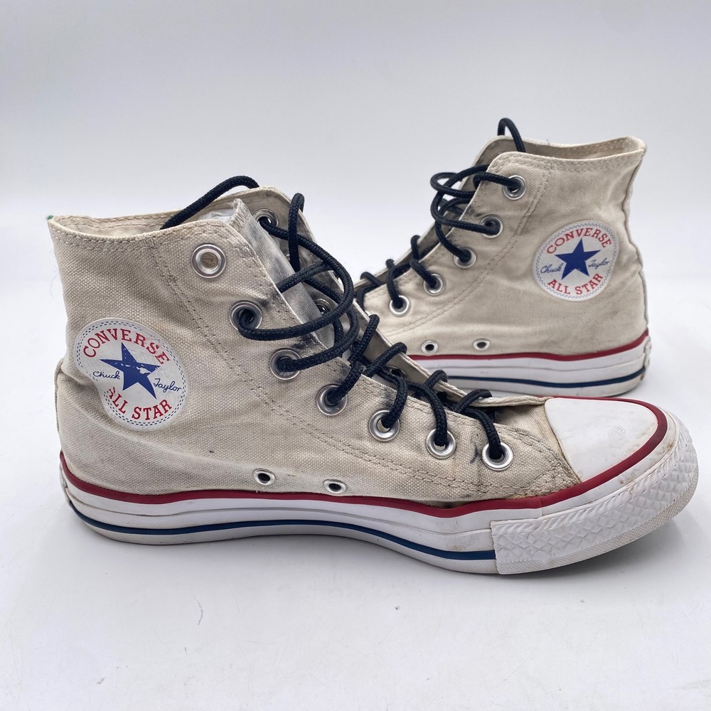 Converse Chuck Taylor All Star High Top Sneaker Womens 7 Off White W7650 Classic